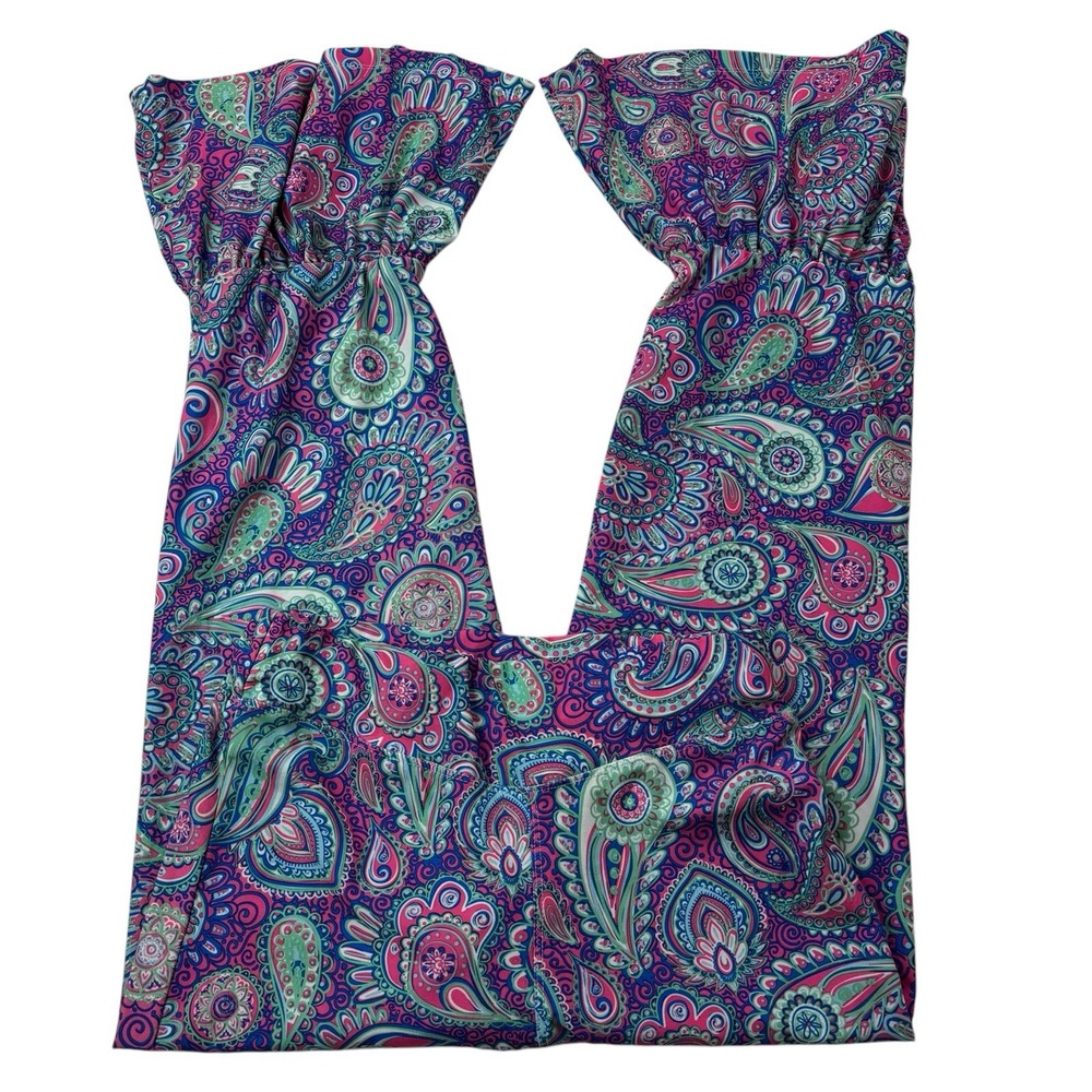 Simply Southern Women's S/M Small Medium Paisley Groovy Bell Button Leggings‎ - Picture 15 of 16